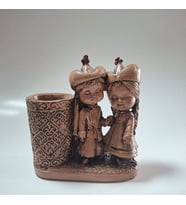 kalemlik biblo (Kahverengi-Kahve)