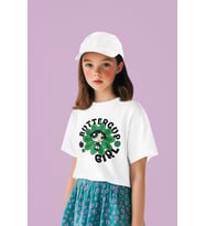 Power Puff Girls Buttercup Girl Baskılı Unisex Çizgi Film Çocuk Tişört (1-12 Yaş)