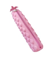 Silikon Ananas Kalemlik Pembe 1 Adet Silikon Kalem Kutusu Eğlenceli Sevimli Ananas Figürlü Hediyelik Kalemlik