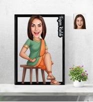 Kişiye Özel 3D  Ahşap Tablo Kadıı Model 30x40 -31