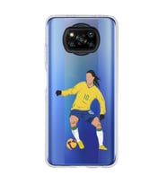 Poco X3 PRO / X3 NFC Uyumlu Ronaldinho Tasarımlı Şeffaf Telefon Kılıfı
