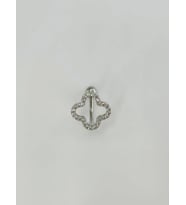 Rodyum Zirkon Taşlı Çelik Göbek Bar Uzunluğu : 13 Mm / Bar Kalınlığı 1.41 Mm / - Pg0119