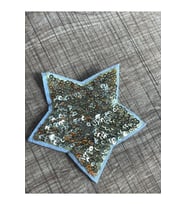 7X7 CM PUL PAYETLİ TASARIM YILDIZ APLİKE ARMA YAMA