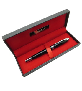 Signator® T506 Siyah Krom Roller Kalem  İsme Özel Kalem  Hediyelik Kalem (Karışık)