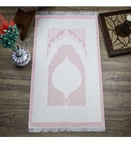 Hediyelik İpek Nur Tafta Seccade Bebek Pembesi 68x110 cm - 300 gr