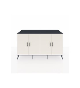 Kronos Konsol 4 Raflı 4 Kapaklı 176x59x99 Antrasit-Aytaşı/Antrasit