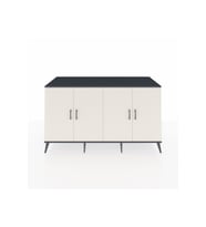 Kronos Konsol 4 Raflı 4 Kapaklı 176x59x99 Antrasit-Aytaşı/Antrasit