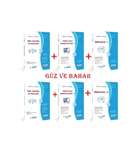 Egem Yayınları Aöf Web Tasarımı Ve Kodlama 1 Sınıf Güz Ve Bahar Konu Anlatımlı Soru Bank Set (Çok Renkli)