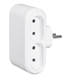 ÇOKLU FİŞ PRİZLER, 6 A, 4 X 2P ÇIKIŞLI, BEYAZ/ AÇIK GRİ-049400