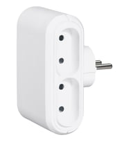 ÇOKLU FİŞ PRİZLER, 6 A, 4 X 2P ÇIKIŞLI, BEYAZ/ AÇIK GRİ-049400