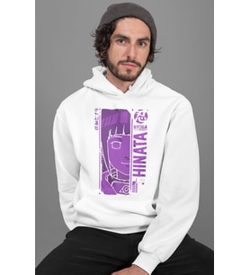 Hinata Hyuga Baskılı Unisex Oversize Naruto Anime Hoodie