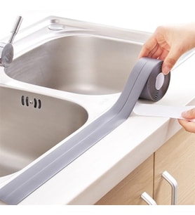 Gri Su Sızdırmaz Banyo Mutfak Lavabo Küvet İzolasyon Şerit Bant (5343)