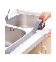 Gri Su Sızdırmaz Banyo Mutfak Lavabo Küvet İzolasyon Şerit Bant (5343)