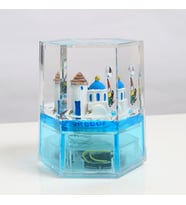 Işıklı Müzikli Sulu Küre (Mavi)
