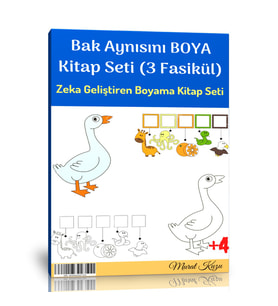 Bak Aynısını Boya Kitap Seti (3 Fasikül Kitap)