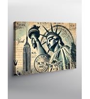 Kanvas Tablo New York Portresi
