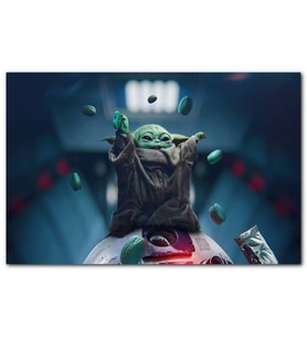 Cakatablo Star Wars Baby Yoda The Mandalorian MDF Tablo