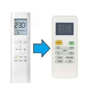 Midea İnverter Klima Kumandası-Resimde Sağdaki Gönderilir