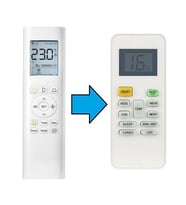 Midea İnverter Klima Kumandası-Resimde Sağdaki Gönderilir