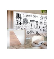 Dreamwall Kuaför Desenli Isı Ve Ses Yalıtımlı Sağlıklı Tekstil Duvar Kağıdı (Gri)
