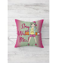 Stay With Me Çift Tarafı Baskılı Gizli Fermuarlı Yastık Kılıfı Kırlent Koltuk Yastık Kılıfı (Çok Renkli)
