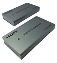 OEM HDMI Extender Kvm 120MT Cat6 HDMI Dönüştürücü Usbli (Gri)