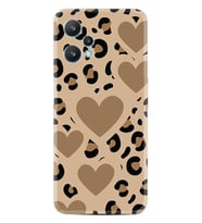 Realme 9 Pro Kılıf Boutique Baskılı Resimli Leopar Kalp Pcode -068