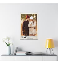 Kişiye Özel Aşk Temalı Kanvas Tablo (Beyaz)