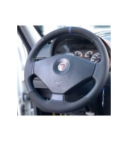 Fiat Albea Mavi Yüzüklü Nokta Alcantaraderi Direksiyon Kılıfı