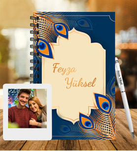 Kişiye Özel Ahşap Defter Kalem & Instagram Çerçeve Hediye Seti