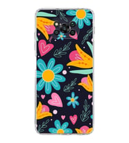 PrintiFy Xiaomi Poco X3 NFC ile Uyumlu 1mm Slim Fit Retro Renkler 1 Baskılı Şeffaf  Kılıf