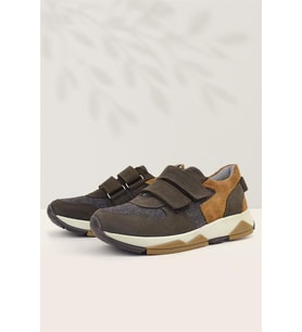 Rakerplus Hakiki Deri Koyu Kahve Çocuk Sneakers Spor Ayakkabı