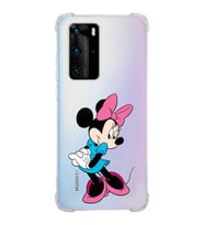 Huawei P40 Pro  Köşe Korumalı Antişok Kapak Minnie Mouse Tasarımlı Şeffaf  Kılıf