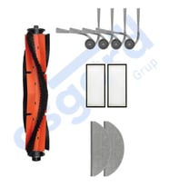 ROBOROCK S8 PRO/S8 PRO+/Q8+/Q8 MAX PRO+ Uyumlu 1 Ana Fırça 4 Yan Fırça 2 Filtre 2 Mop