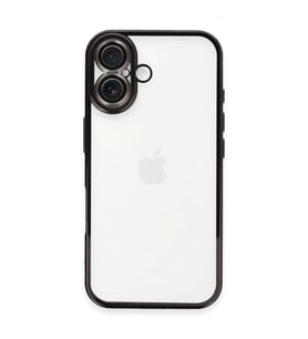Apple İphone 16 Kılıf Razer Lensli Silikon - Siyah