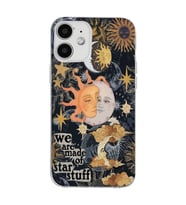 Iphone 12 Uyumlu Güneş ve Ay Desenli Şeffaf Telefon Kılıfı