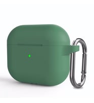 Microsonic Apple AirPods 3 Askılı Mat Silikon Kılıf Yeşil