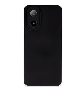 Oppo A38 Kılıf Nano İçi Kadife Silikon - Siyah