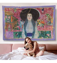 Gustav Klimt - Adele Bloch Duvar Örtüsü-7086
