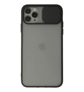 Newface Apple iPhone 11 Pro Kılıf Palm Buzlu Kamera Sürgülü Silikon - Siyah