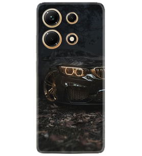 Infınix Note 30 Kılıf Silikon Desen Özel Seri Black Car 1768