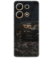 Infınix Note 30 Kılıf Silikon Desen Özel Seri Black Car 1768