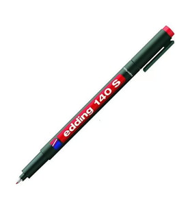 EDDİNG 140S ASETAT KALEMİ 0.3mm KIRMIZI