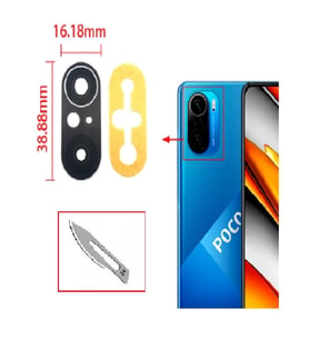 Tkgz Xiaomi POCOPHONE F3 Arka Kamera CAM Lensi + Bistüri Ucu
