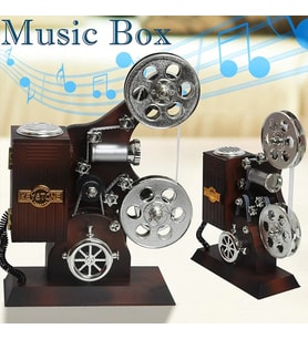 Film Makinesi Tasarımlı Müzik Kutusu