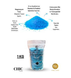 Manikür ve Pedikür için Banyo Tuzu, 1 kg, Epsom ve İngiliz Tuzu