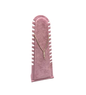 Riyad Model Süet Kumaş Pembe Renk 31/11 Cm Ayaklı Kolye-halhal Sergileme Standı