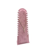 Riyad Model Süet Kumaş Pembe Renk 31/11 Cm Ayaklı Kolye-halhal Sergileme Standı