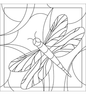 Hediyelik Vitray Boyama Seti - Kelebek