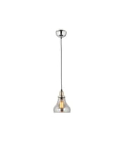 LampaLuce Cono Modern Sarkıt Salon Avizesi Tekli Krom 20x70cm